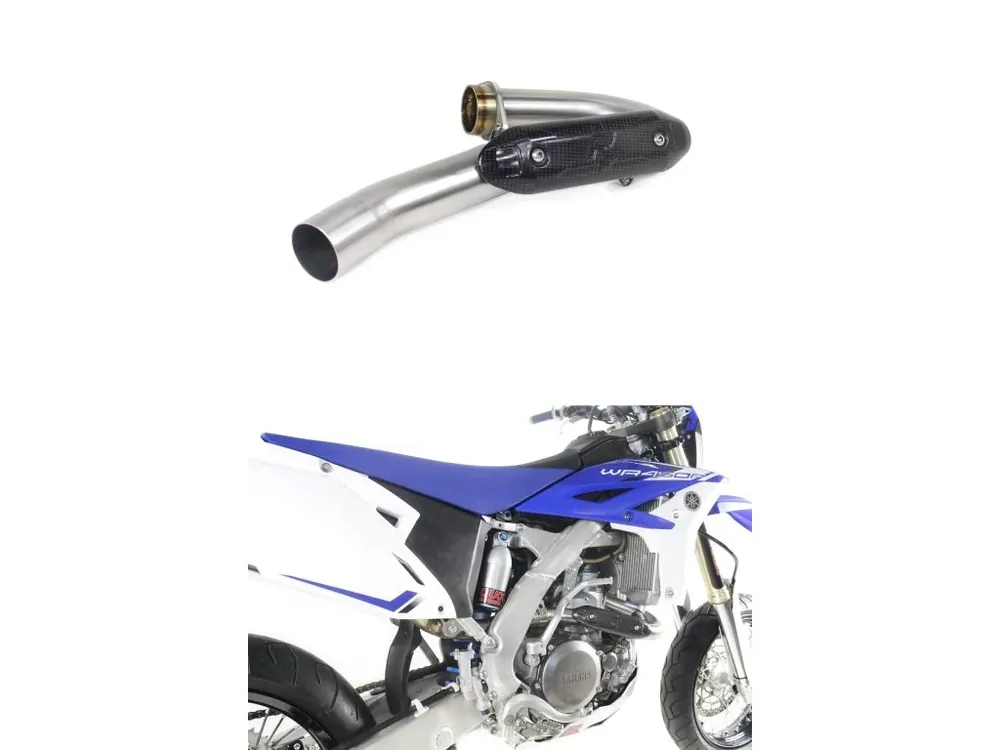Víkendová Akce Laděný výfuk Dominator Koleno sběrače výfuku WR 450 F 2012 - 2015