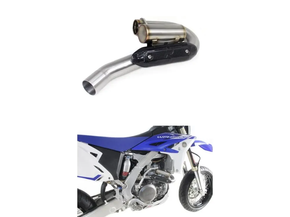 Finální Výprodej Laděný výfuk Dominator WR 450 F koleno výfukového potrubí s PowerBomb 2012 - 2015