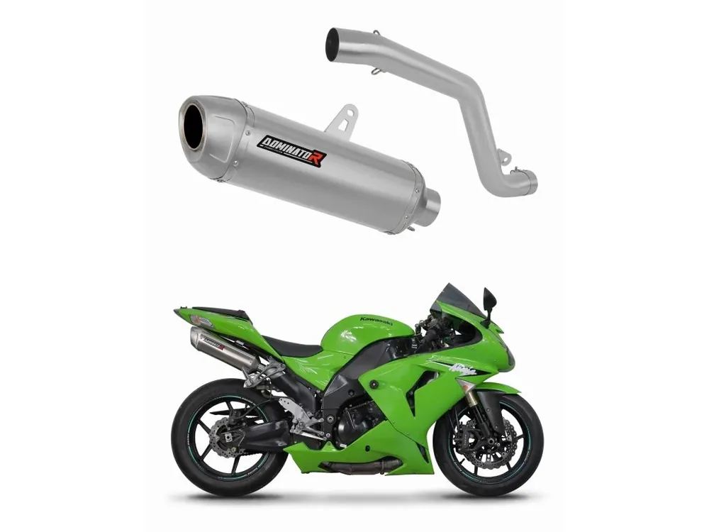 Sezónní Sleva Laděný výfuk Dominator Kawasaki ZX10R 2006 - 2007 výfuk S6 tlumič + dB killer