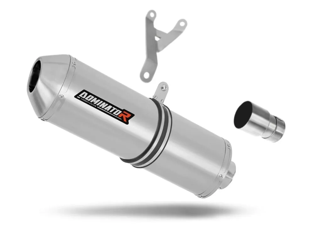 Laděný výfuk Dominator Piaggio MP3 500 2008 - 2022 tlumič výfuku OVR + dB killer Víkendová Akce