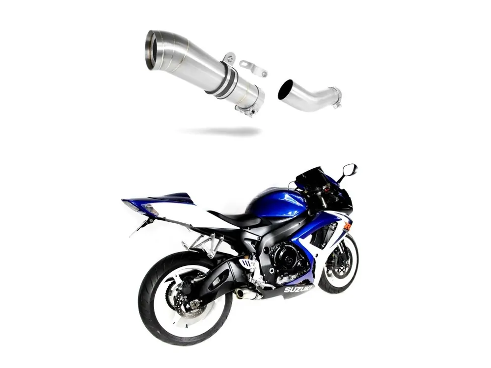 Laděný výfuk Dominator Suzuki GSXR 750 K6 K7 2006 - 2007 výfuk GP2 tlumič + dB killer medium Sleva