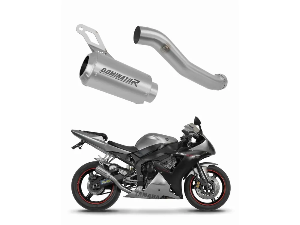 Ověřený Laděný výfuk Dominator Yamaha YZF R1 1000 RN09 2002 - 2003 výfuk GPS tlumič + dB killer