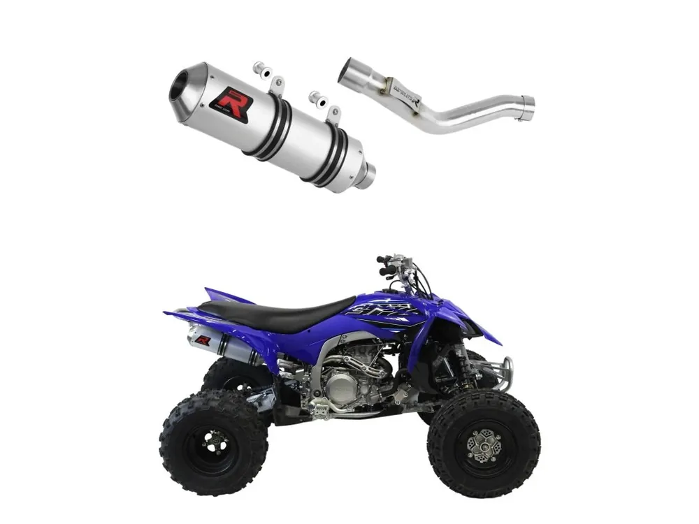 Laděný výfuk Dominator Yamaha YFZ 450 R 2014 - 2022 výfuk MX tlumič + dB killer medium Finální Výprodej
