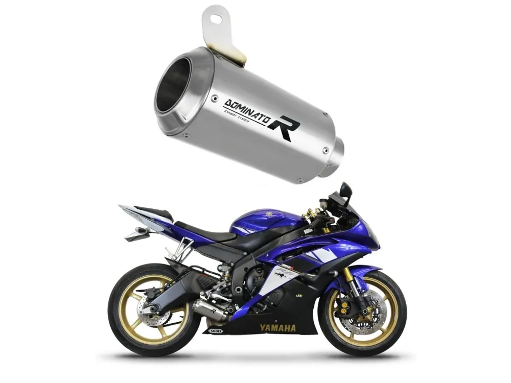 Laděný výfuk Dominator Yamaha YZF R6 2006 - 2016 výfuk GPS tlumič + dB killer medium Speciální Cena