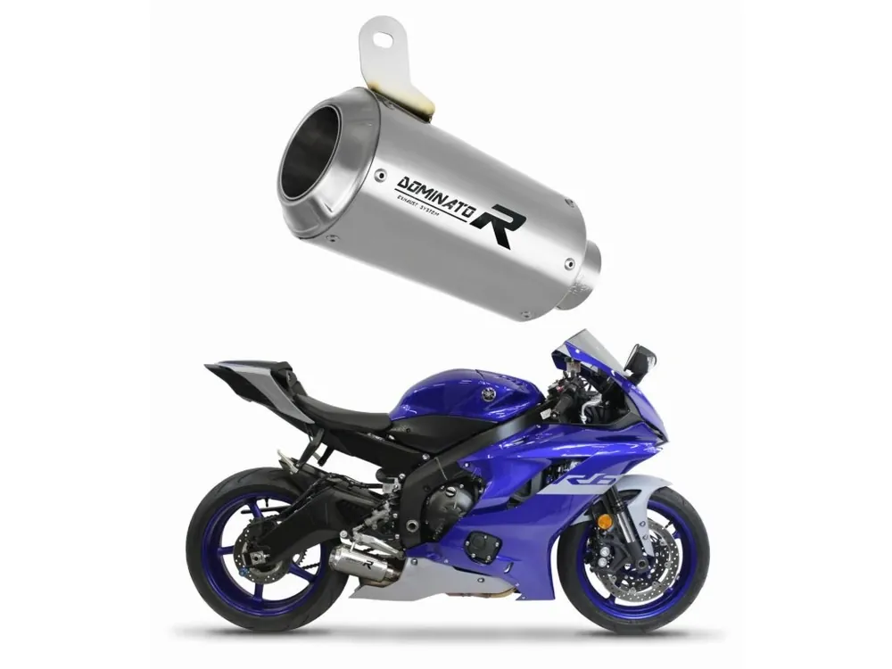 Finální Výprodej Laděný výfuk Dominator Yamaha YZF R6 2017 - 2023 výfuk GPS tlumič + dB killer medium