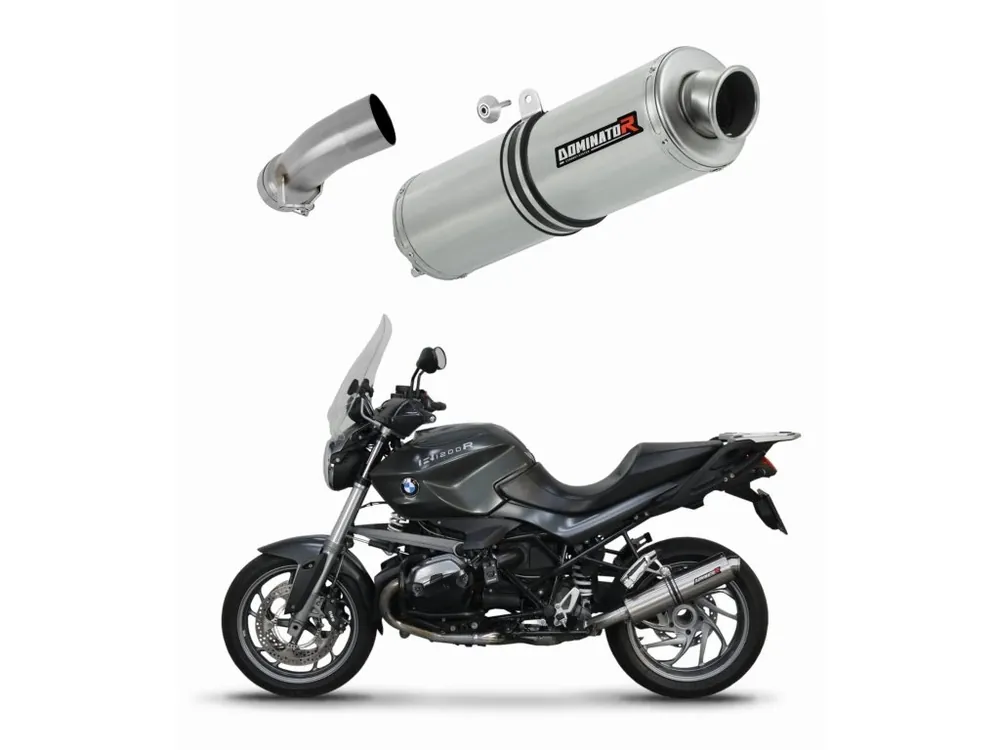 Nová Kolekce Laděný výfuk Dominator BMW R1200R 2010 - 2014 výfuk ST tlumič + dB killer medium