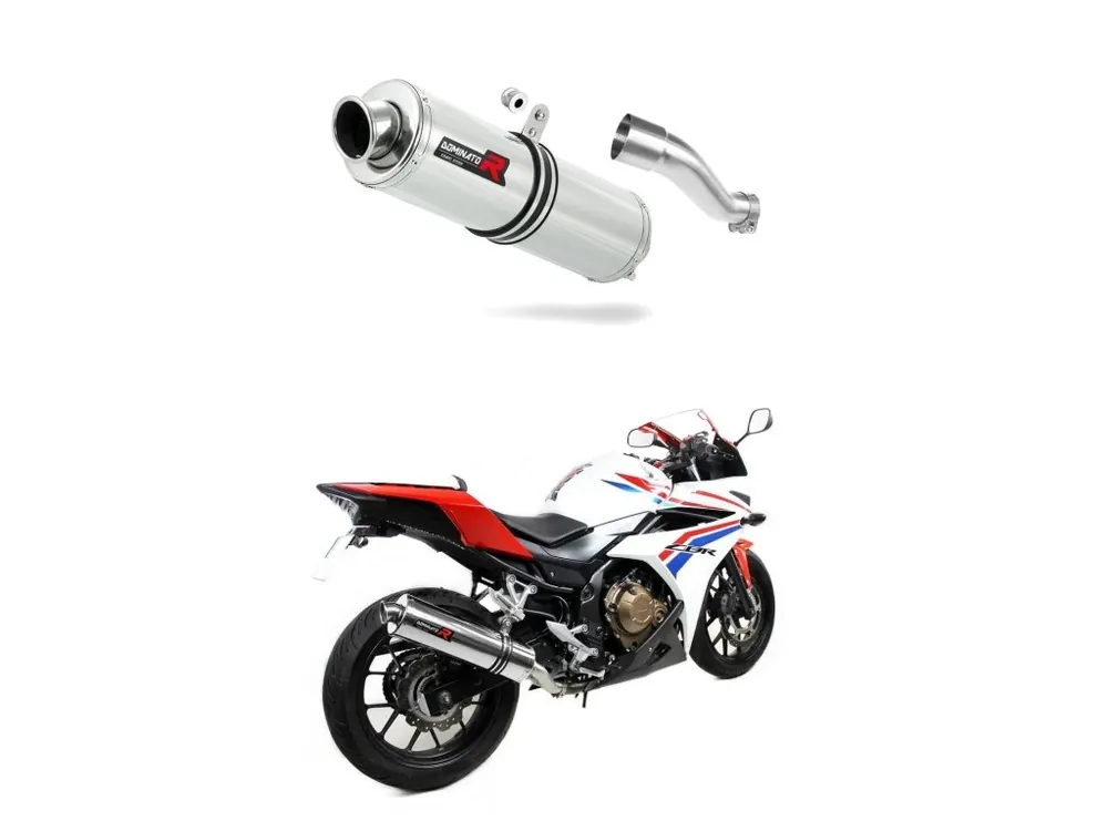 Laděný výfuk Dominator Honda CBR 500 R 2016 - 2024 výfuk ST tlumič + dB killer medium Super Cena