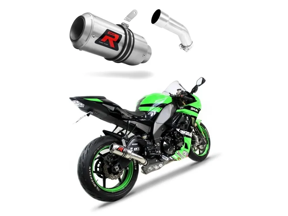 Laděný výfuk Dominator Kawasaki ZX10R 2008 - 2010 tlumič výfuku GP + dB killer medium Tovární Cena