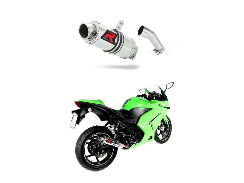 Laděný výfuk Dominator Kawasaki ZX250R 2008 - 2012 tlumič výfuku GP1 + dB killer medium Finální Výprodej