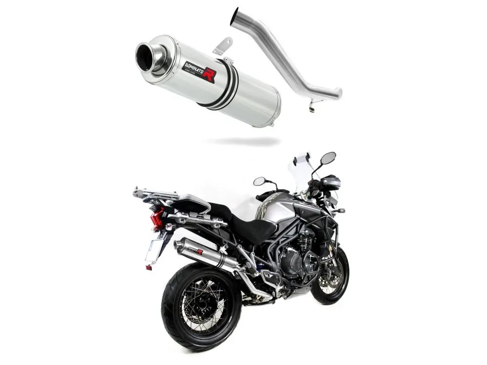 Laděný výfuk Dominator Triumph TIGER EXPLORER 1200 2012 - 2015 výfuk ST tlumič + dB killer medium Top Prodej