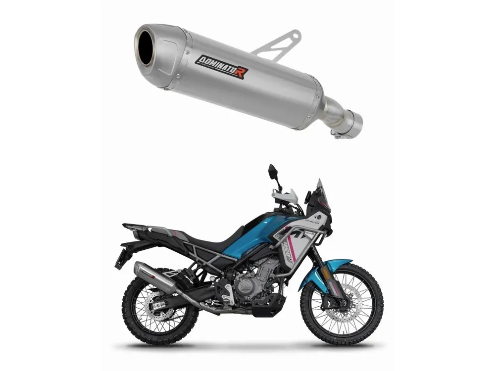Laděný výfuk Dominator CF MOTO 450 MT 2025 výfuk S6 tlumič + dB killer Dokud Zásoby Vydrží