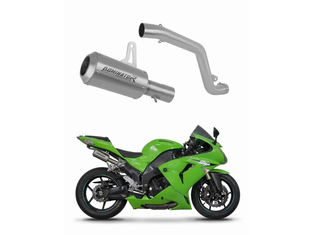 Laděný výfuk Dominator Kawasaki ZX10R 2006 - 2007 výfuk GPS tlumič + dB killer Přímo Od Výrobce