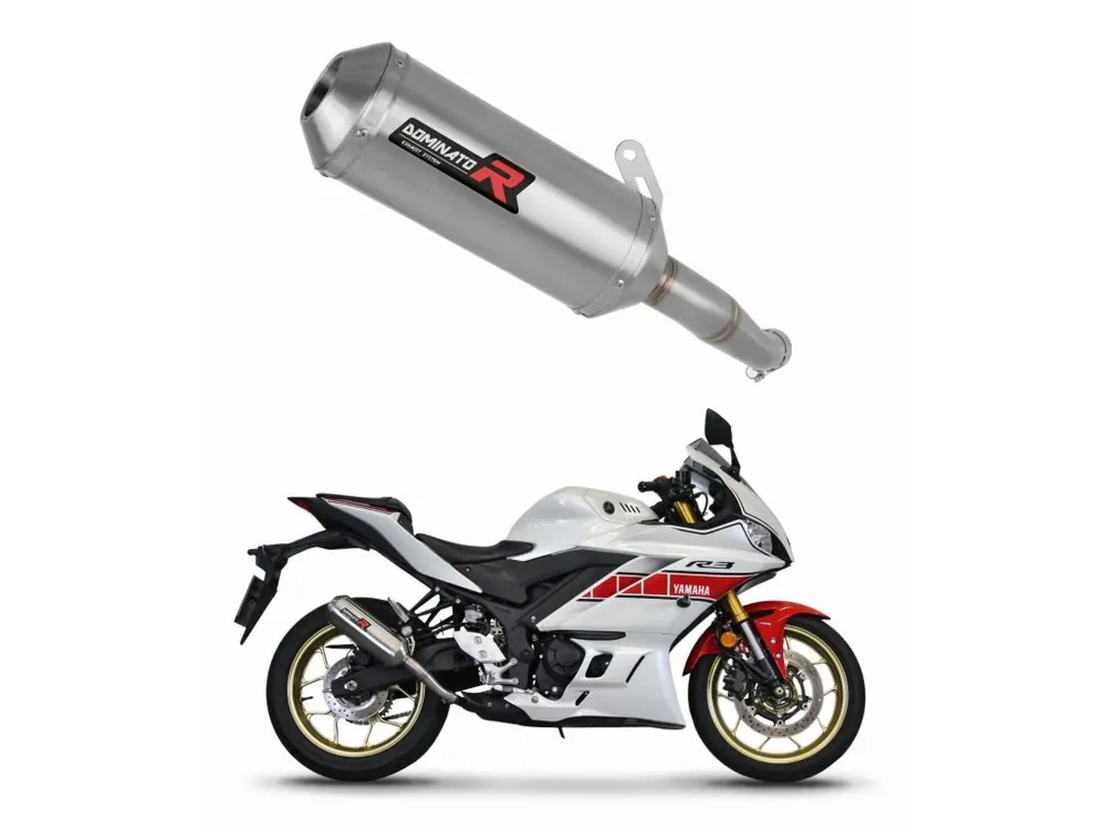Pouze Dnes Laděný výfuk Dominator Yamaha YZF-R3 2019 - 2024 výfuk OV G2 tlumič + dB killer medium