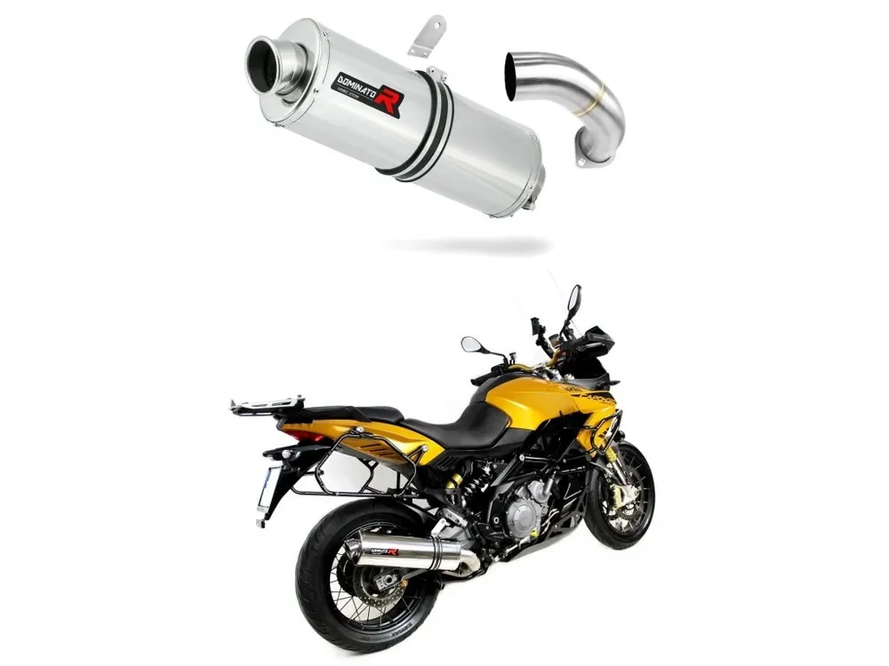 Laděný výfuk Dominator Aprilia ETV 1200 Caponord 2013 - 2016 výfuk OV tlumič + dB killer medium Nová Kolekce