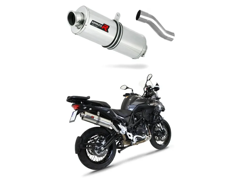 Objednat Nyní Laděný výfuk Dominator Benelli TRK 502 X 2018 - 2021 výfuk OV tlumič + dB killer medium