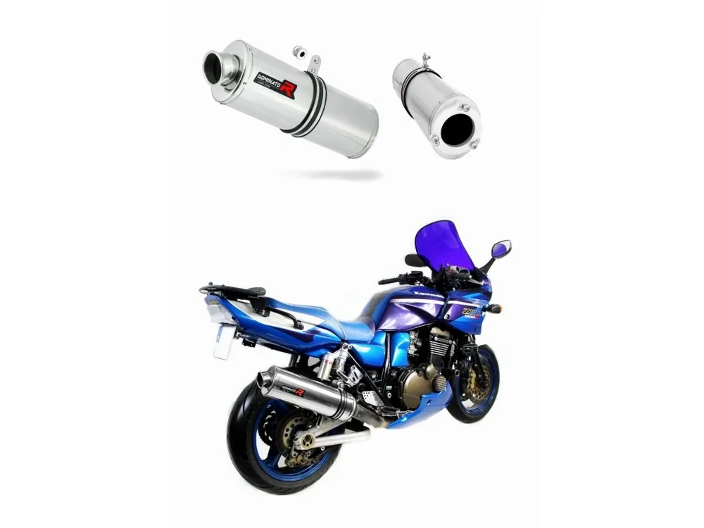 Laděný výfuk Dominator Kawasaki ZRX 1200 S 2001 - 2007 výfuk OV tlumič + dB killer medium Cenově Výhodný