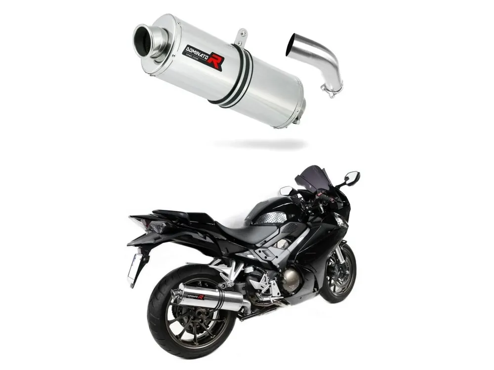 Cenově Výhodný Laděný výfuk Dominator Honda VFR 800 F 2014 - 2019 výfuk OV tlumič + dB killer medium