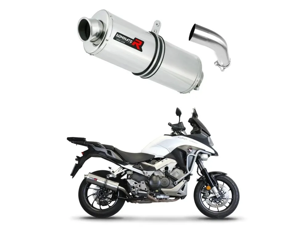 Sleva Laděný výfuk Dominator Honda VFR 800 X Crossrunner 2015 - 2021 výfuk OV tlumič + dB killer medium