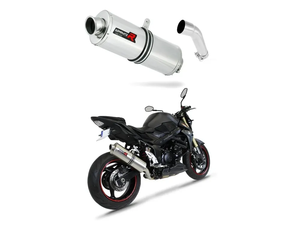 Nejlepší Volba Laděný výfuk Dominator Suzuki GSR 750 2011 - 2016 výfuk OV tlumič + dB killer medium