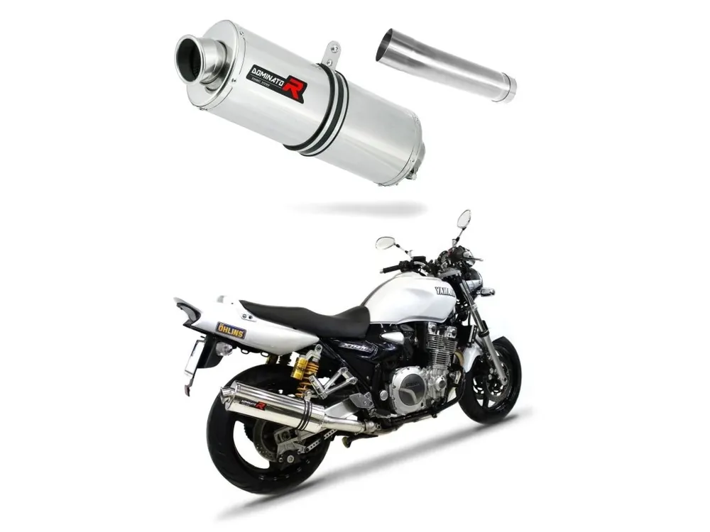 Laděný výfuk Dominator Yamaha XJR 1300 2007 - 2016 výfuk OV tlumič + dB killer medium Vysoce Kvalitní