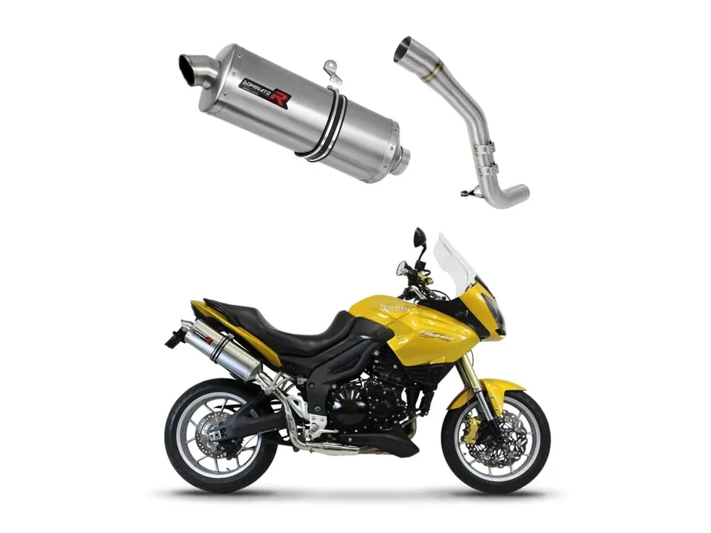 Laděný výfuk Dominator Triumph Tiger 1050 2006 - 2012 tlumič výfuku P7 + dB killer medium Akční Cena