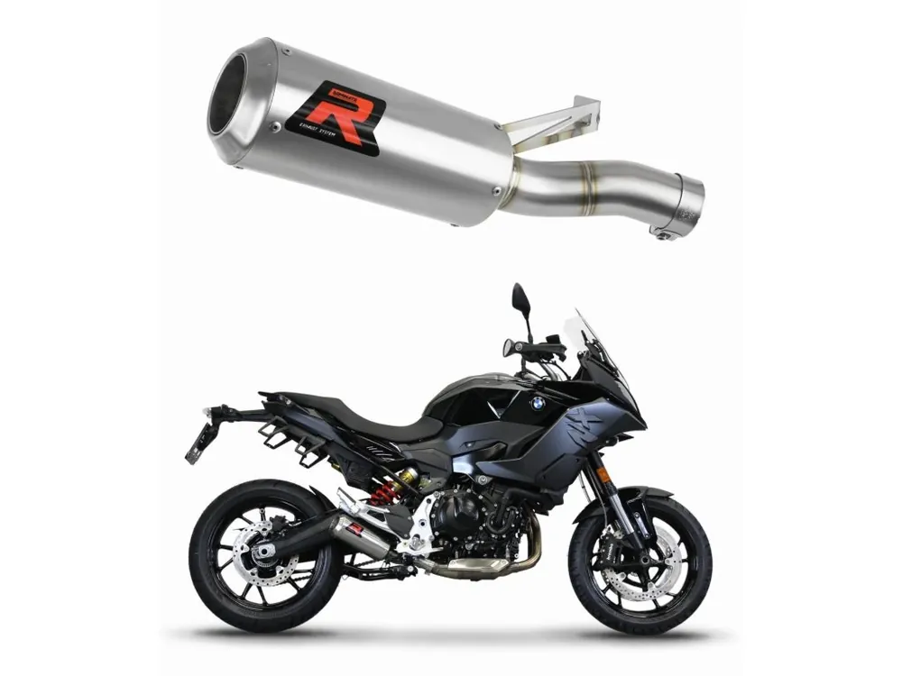 Ověřený Laděný výfuk Dominator BMW F900XR 2020 - 2024 tlumič výfuku GP + dB killer medium