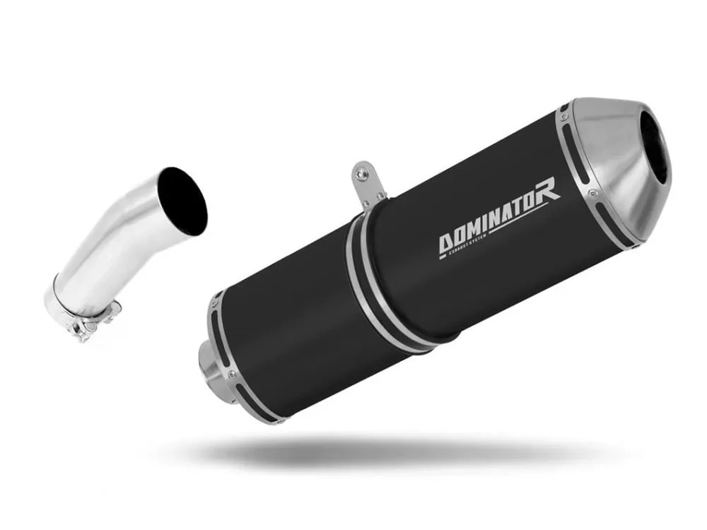 Laděný výfuk Dominator BMW F700GS 2012 - 2017 výfuk OVR BLACK + tlumič dB killer Nejlepší Volba