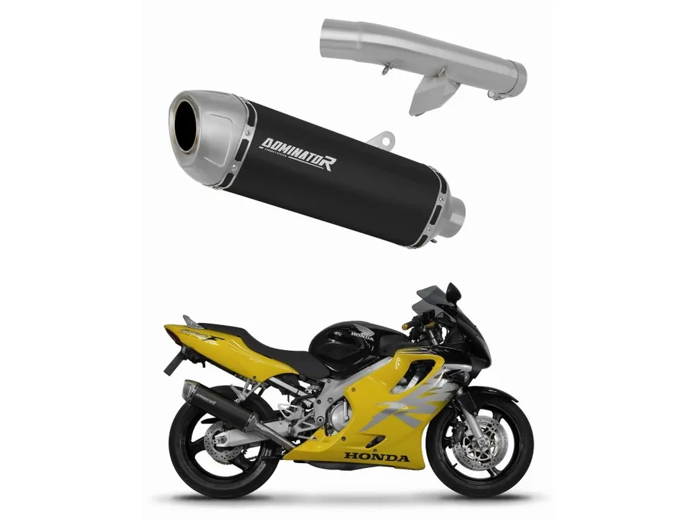 Koupit Online Laděný výfuk Dominator Honda CBR 600 F4 1999 - 2000 výfuk S6 BLACK + tlumič dB killer