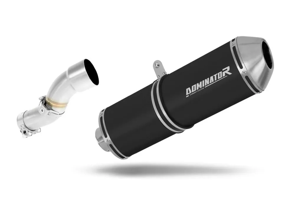 Cenově Výhodný Laděný výfuk Dominator KTM 690 SMC R 2012 - 2017 výfuk OVR BLACK + tlumič dB killer