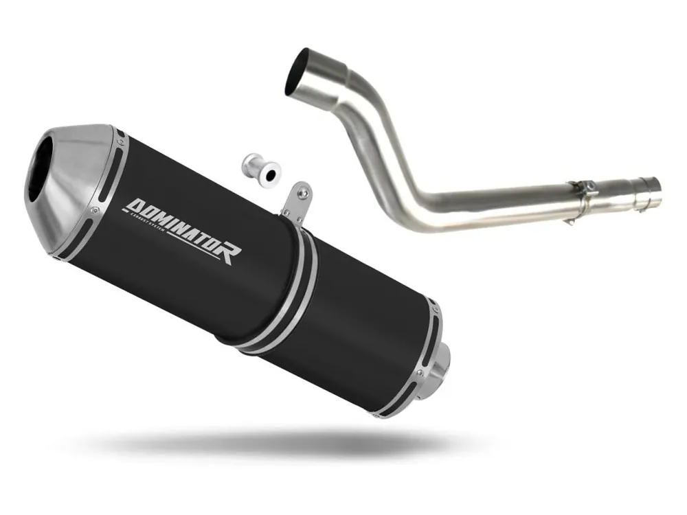 Akce Laděný výfuk Dominator Suzuki DRZ 400 SM / S výfuk OVR BLACK + tlumič dB killer