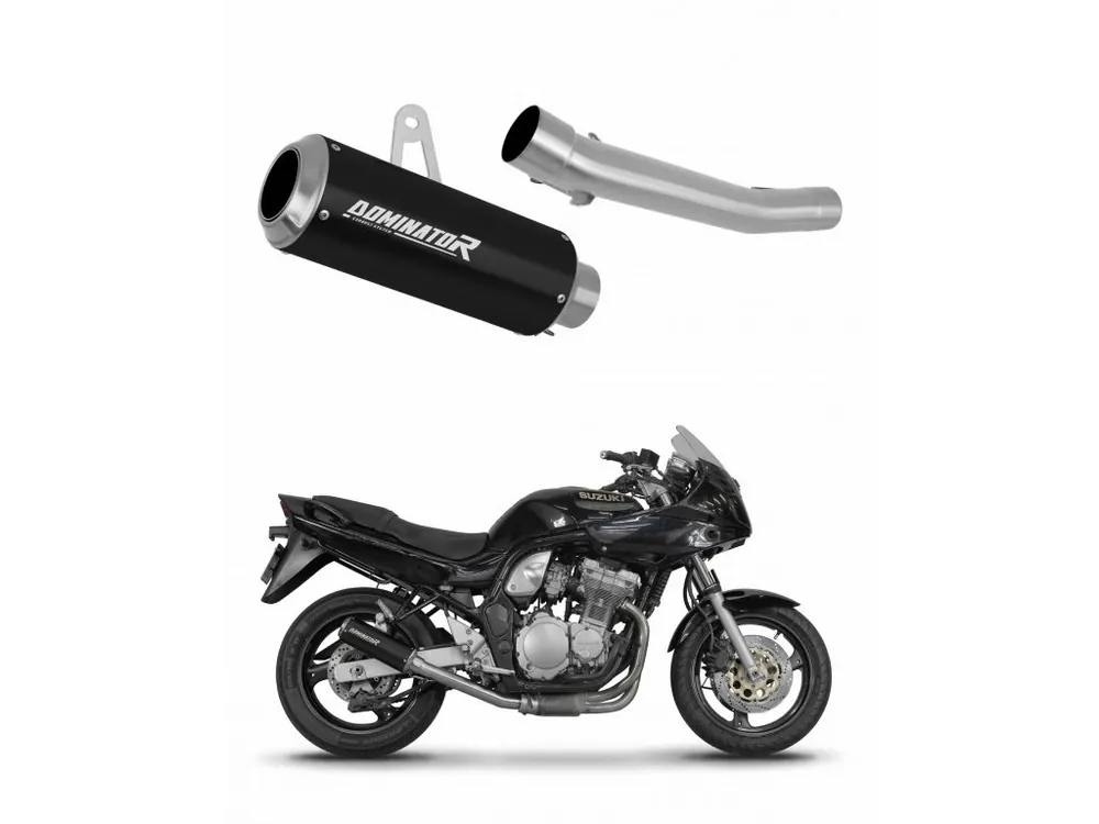Must-Have Laděný výfuk Dominator Suzuki GSF BANDIT 1200 1996 - 2000 výfuk GP BLACK + dB killer