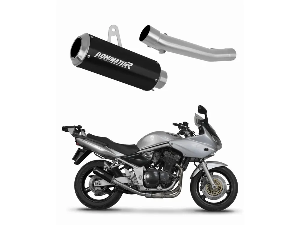 Laděný výfuk Dominator Suzuki GSF BANDIT 1200 2001 - 2005 výfuk GP BLACK + dB killer Nová Kolekce