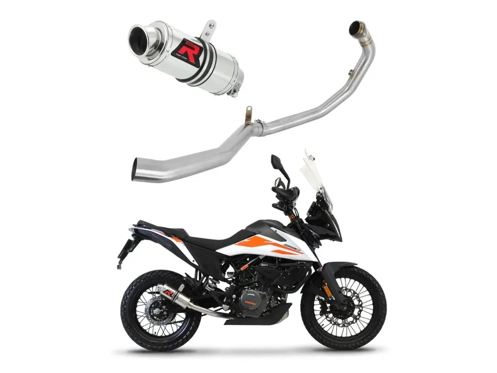 Nakupujte Hned Laděný výfuk Dominator KTM 390 Adventure 2020 - 2024 Kompletní systém Výfukové potrubí GP1 + dB killer medium