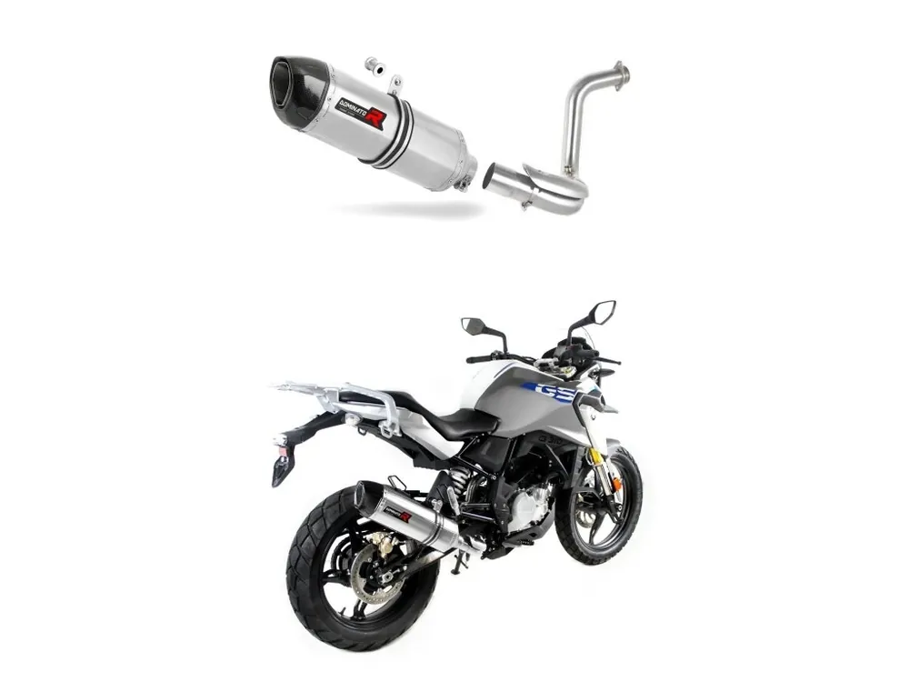 Finální Výprodej Laděný výfuk Dominator BMW G310GS 2016 - 2024 tlumič výfuku HP1 + dB killer medium