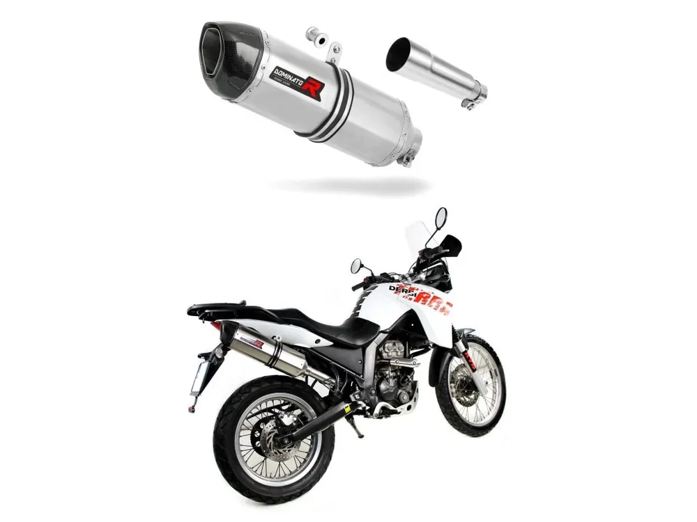 Laděný výfuk Dominator Derbi Terra Adventure 125 2008 - 2015 výfuk HP1 + dB killer medium Autentický