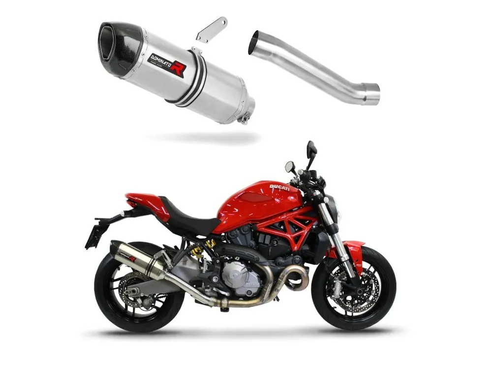Laděný výfuk Dominator Ducati MONSTER 821 2018 - 2021 výfuk HP1 tlumič + dB killer medium Sleva