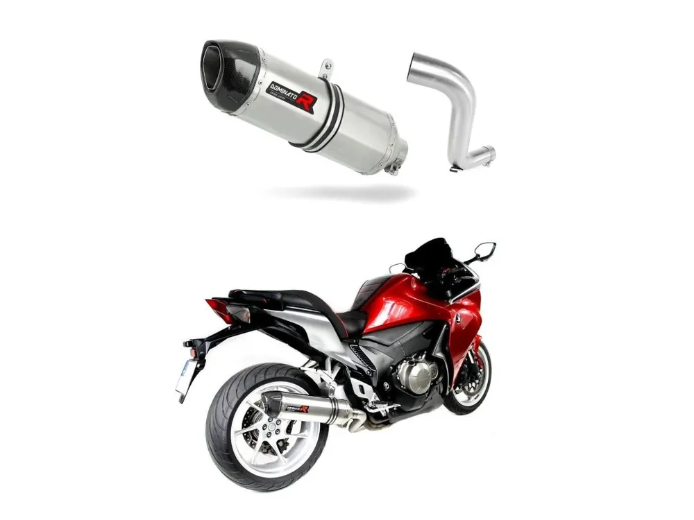 Laděný výfuk Dominator Honda VFR 1200 F 2010 - 2018 výfuk HP1 tlumič + dB killer medium Cenově Výhodný