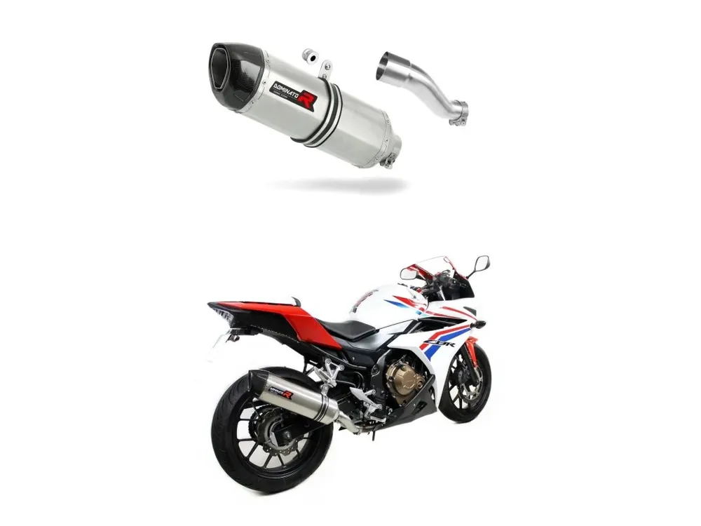 Laděný výfuk Dominator Honda CBR 500 R 2016 - 2024 výfuk HP1 tlumič + dB killer medium Akce