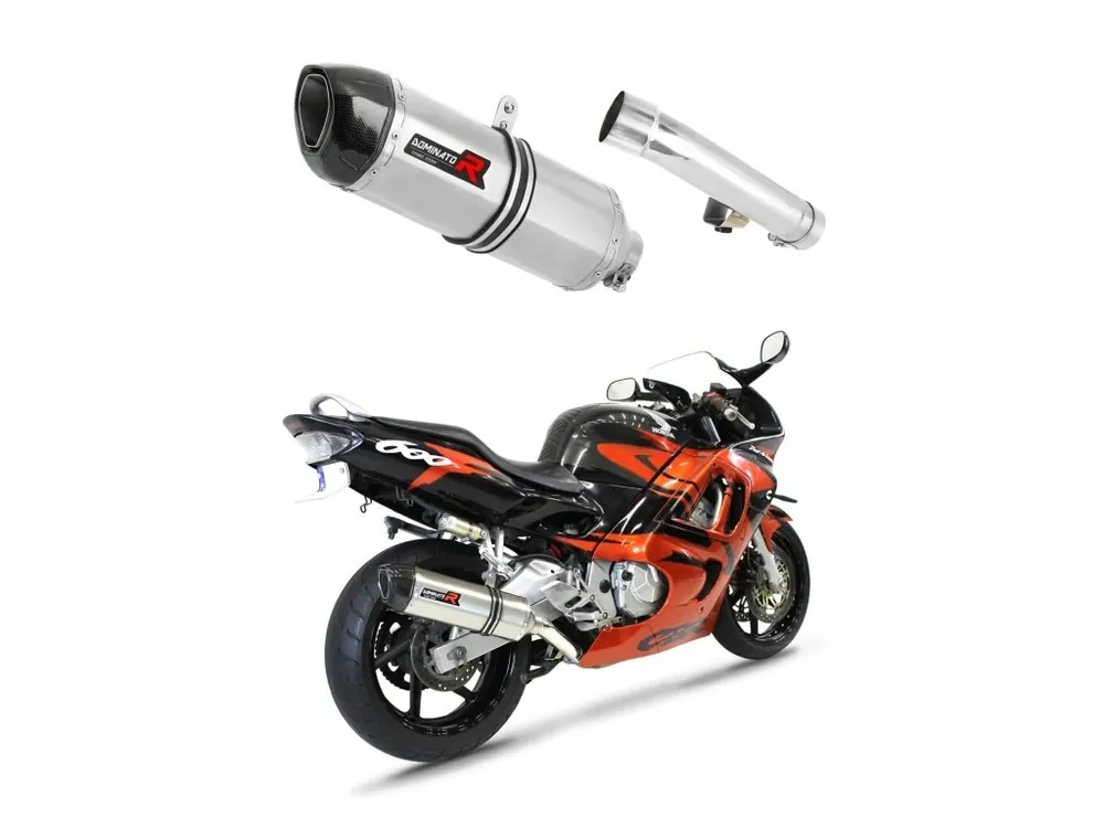 Výhodná Nabídka Laděný výfuk Dominator Honda CBR 600 F2 / F3 1991 - 1998 výfuk HP1 tlumič + dB killer medium