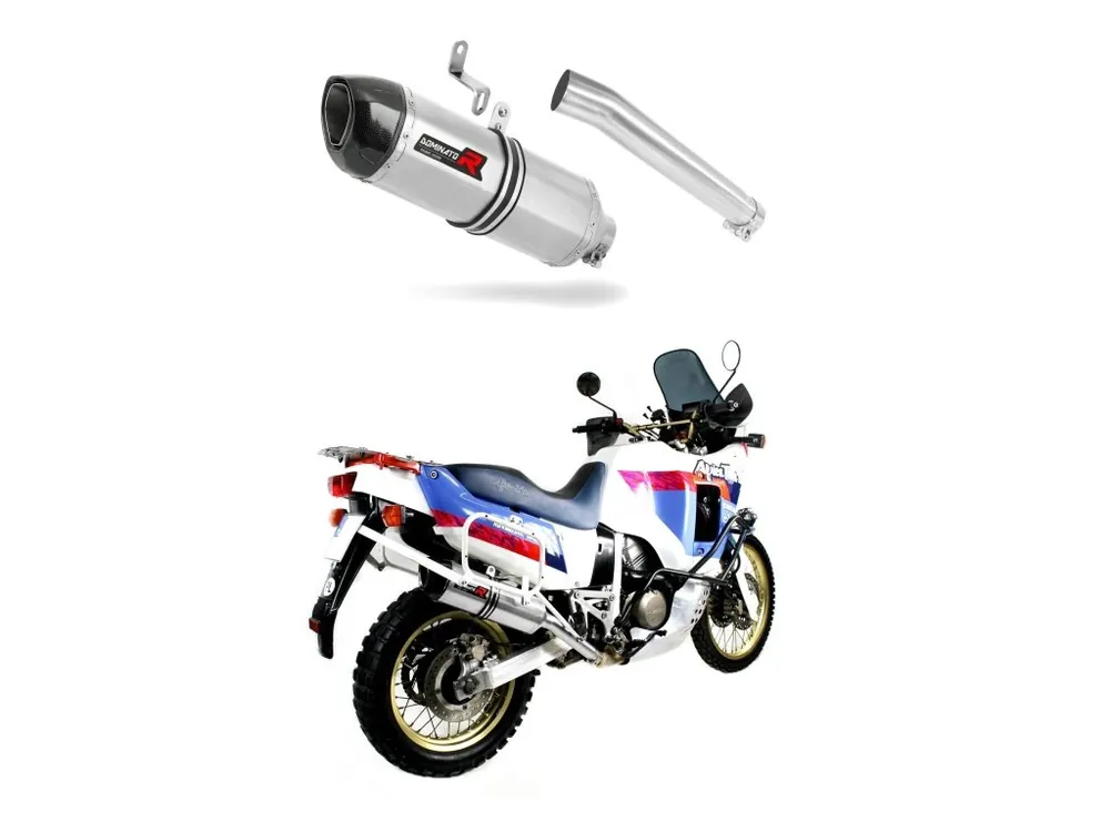 Laděný výfuk Dominator Honda XRV 750 AFRICA TWIN RD04 1990 - 1992 výfuk HP1 tlumič + dB killer medium Akce