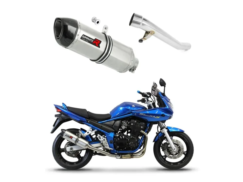 Laděný výfuk Dominator Suzuki GSF 650 BANDIT N / S 2005 - 2006 výfuk HP1 tlumič + dB killer medium Speciální Cena