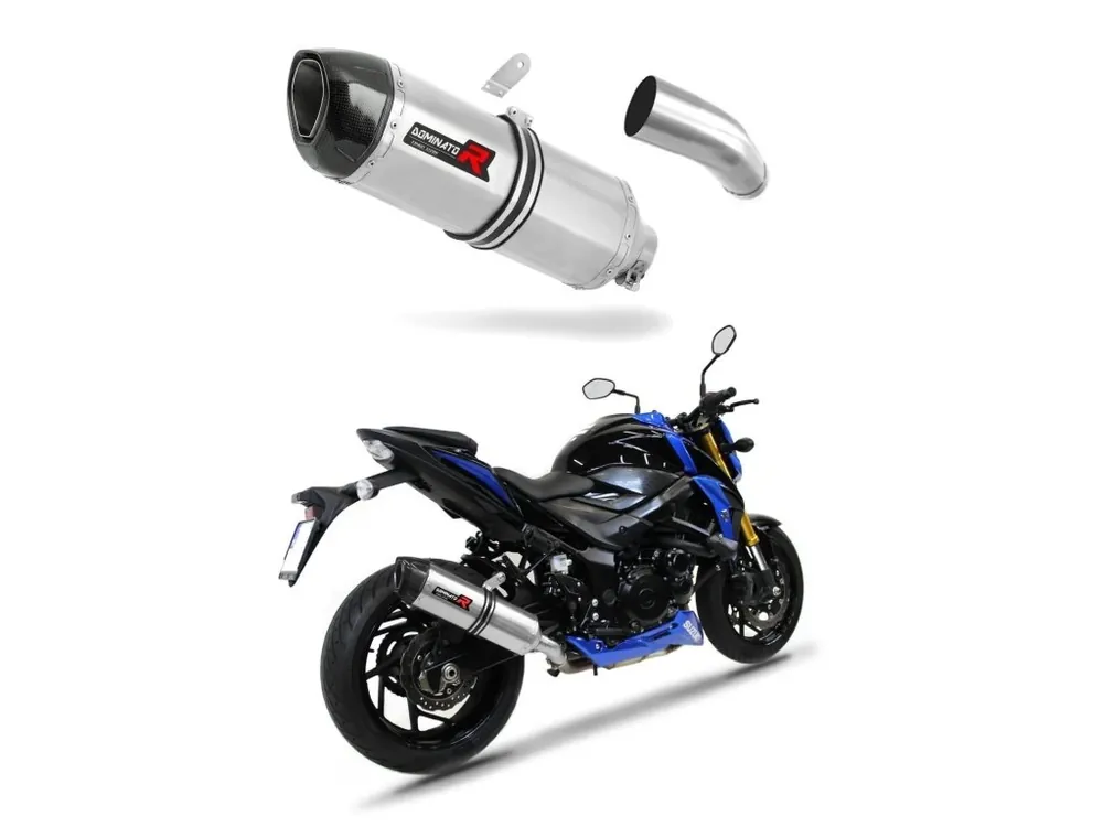Laděný výfuk Dominator Suzuki GSX-S 750 2017 - 2020 výfuk HP1 tlumič + dB killer medium Akce