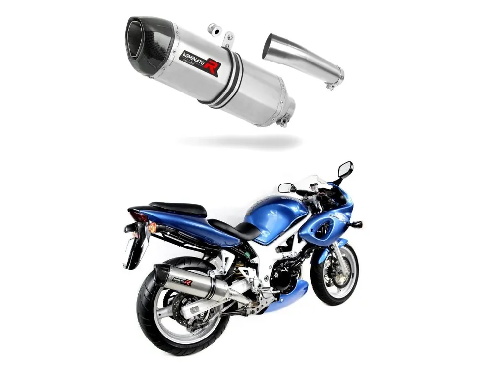 Laděný výfuk Dominator Suzuki SV 650 S 1999 - 2002 výfuk HP1 tlumič + dB killer medium Hit Sezóny