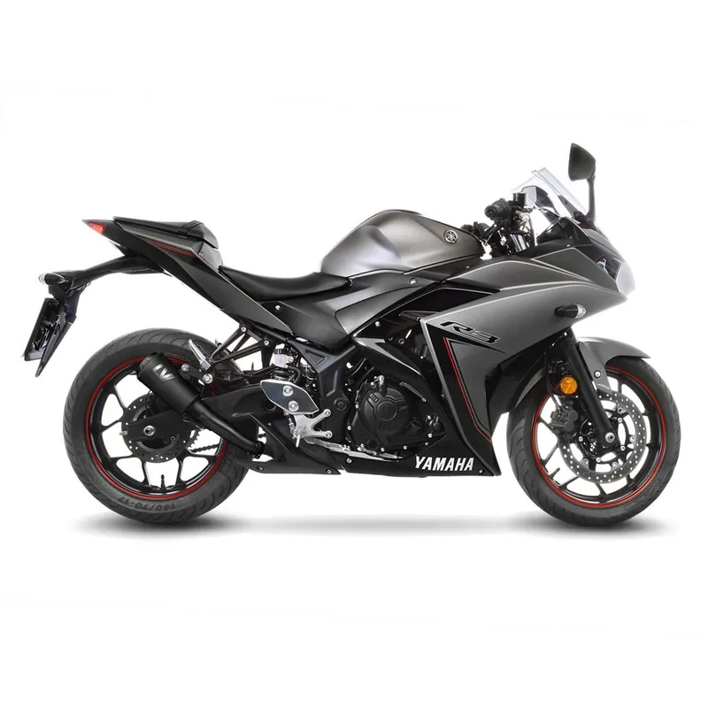 Výfuk LeoVince YAMAHA YZF-R3 2015 - 2017 LV-10 FULL BLACK Značkový