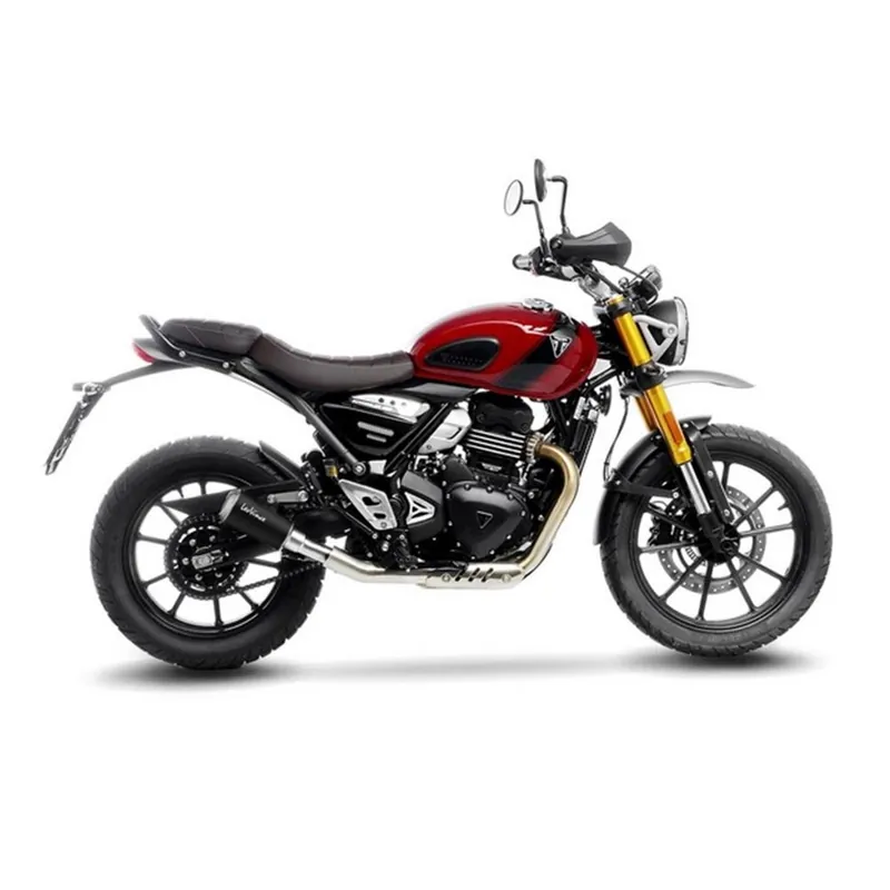 Bezpečná Platba Výfuk LeoVince TRIUMPH SCRAMBLER 400 X 2024 LV-10 BLACK EDITION