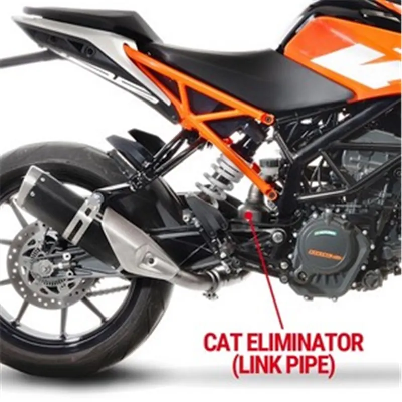 Mezisvod pro odstranění katu LeoVince KTM DUKE 125 2017 - 2020 CAT ELIMINATOR (LINK PIPE) Novinka