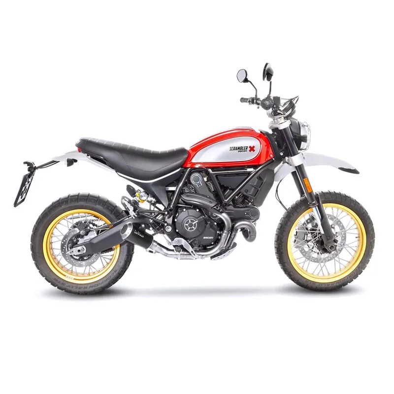 Horká Nabídka Výfuk LeoVince DUCATI SCRAMBLER 800 DESERT SLED 2017 - 2020 LV-10 BLACK EDITION