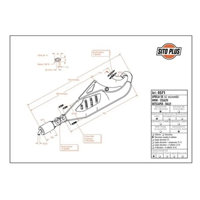 Top Prodej Výfuk LeoVince APRILIA SR RACING liquid cooled 1997 - 2002 SITOPLUS