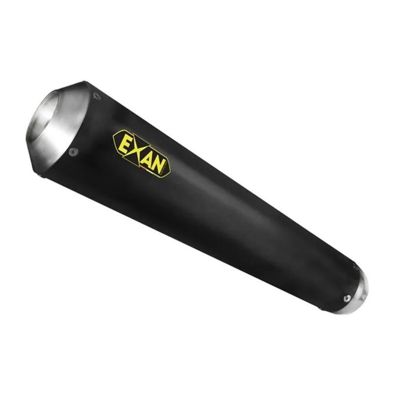 Moto výfuk EXAN KAWASAKI VULCAN 650 14 - 16 FULL SYSTEM 2-1 + TYPE 2 CONIC BLACK STAINLESS STEEL Speciální Cena