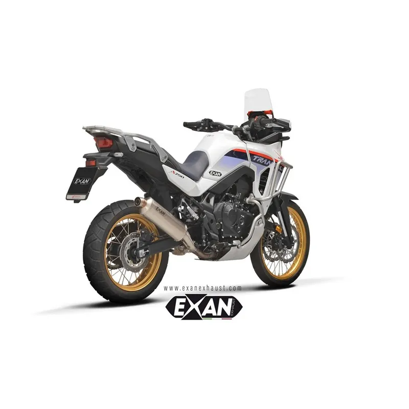 Autentický Moto výfuk EXAN HONDA XL 750 TRANSALP 2023 - 2024 OVAL RALLY TITANIUM